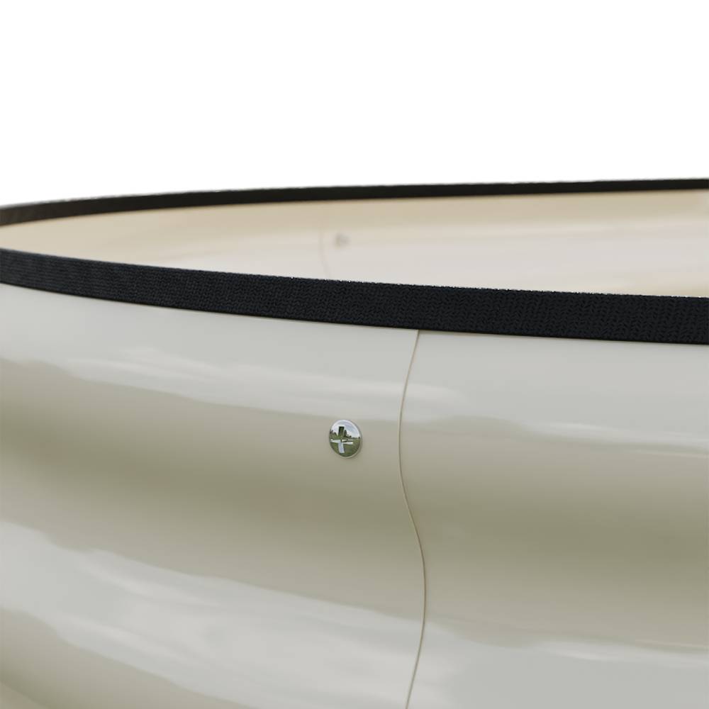 Galvanized Metal Raised Garden Bed – Extra Large Elevated Planter Box With Safety Edging, White | Medium | White