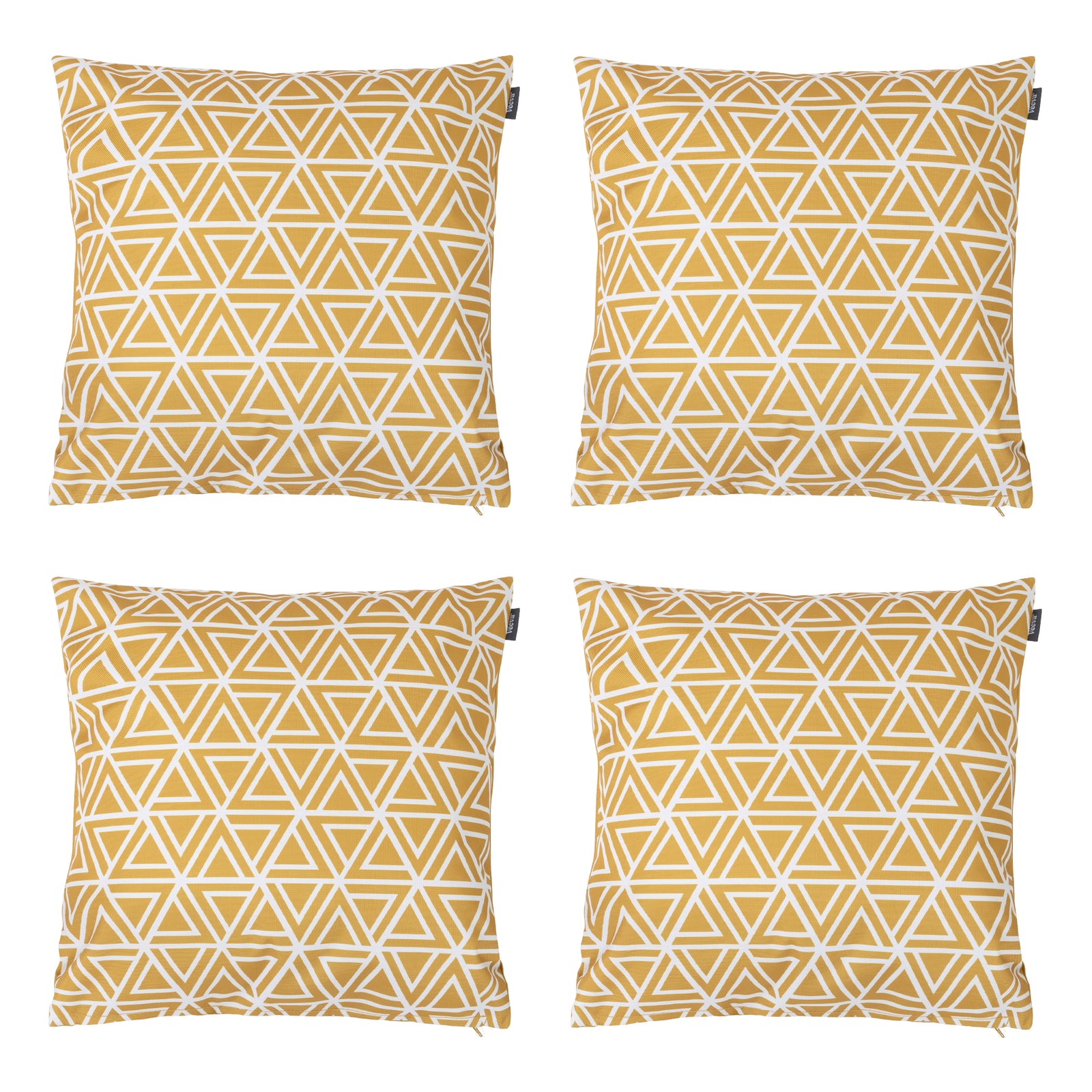 Art Deco Geometric Print Outdoor Cushion (set Of 4)
