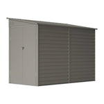4.6 X 9ft Outdoor Metal Storage Shed Garden Tool Shed With Double Doors, 2 Vents & 4 Hooks