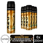 Fifa Limited Edition Fine Marshmallow Smoke Deodorant Body Spray 200ml, 6 Pack