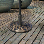 Heavy Duty Round Parasol Base, Bronze