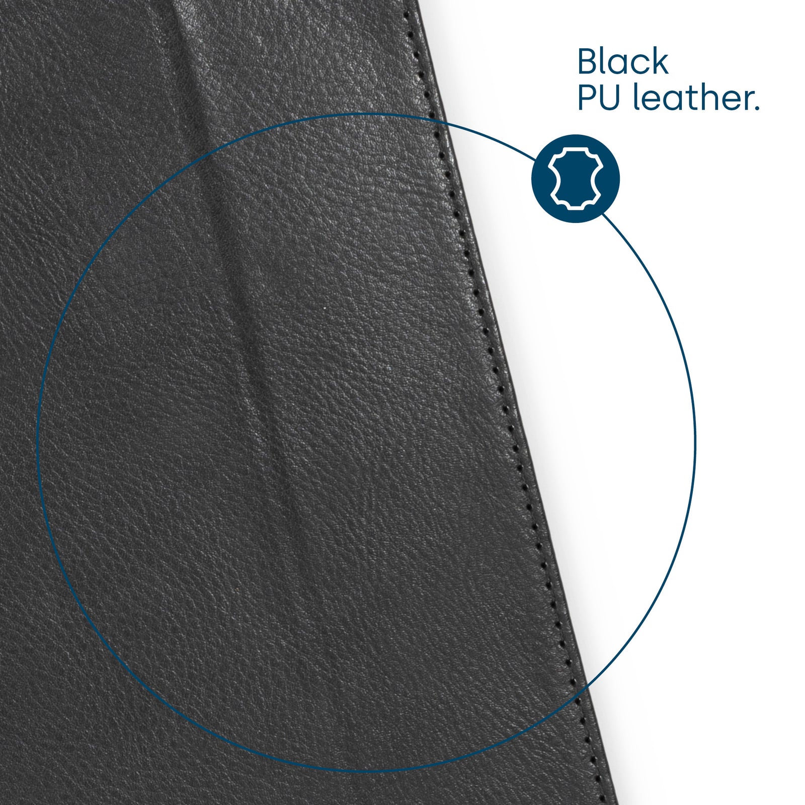 Black Valet Tray Organiser Leather Foldable Storage For Everyday Items