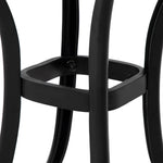 53cm Outdoor Square Side Table, Cast Aluminum - Black