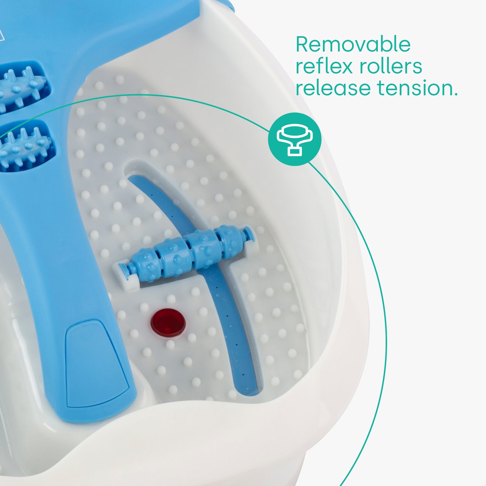 Foot Spa With Massage Rollers - Blue