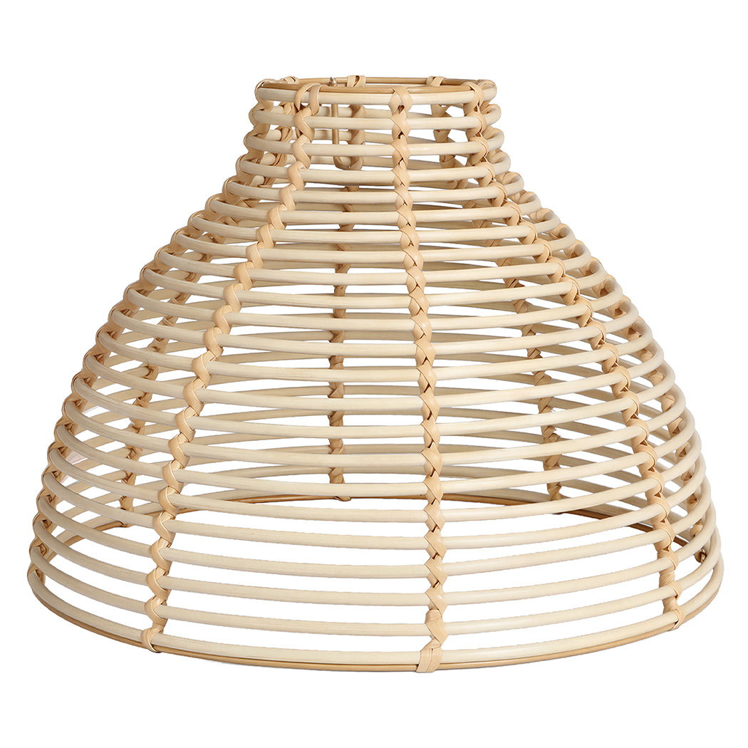 Emitto Ceiling Light Shade Wicker Basket Style Plastic Lampshade Pendant  2pcs