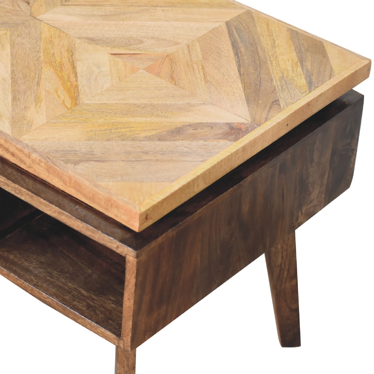 Solid Wood Classic Grey Granary Coffee Table