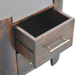 Artisan Furniture Solid Wood Valencia Two-drawer Bedside Table, Brown