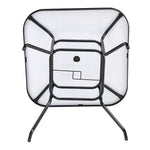 Square Garden Tempered Glass Marble Coffee Table - 80cm X 72cm H