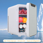 16l Dual-use Mini Refrigerator With Glass Door