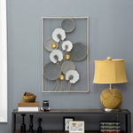 3d Metal Wall Art Leaves Home Decor Hanging Wall Sculpture