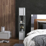 2-light Modern Floor Lamp With Shelves Living Room Bedroom | One Size | Gray