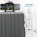 Medium 26" Hard Shell Check In Suitcase 8 Spinner Wheels Hold Luggage | Medium | Anthracite