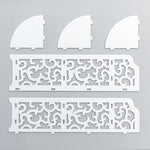 3 Tiers Corner Storage Rack Cabinet Shelf Storage For Bedroom Bathroom White