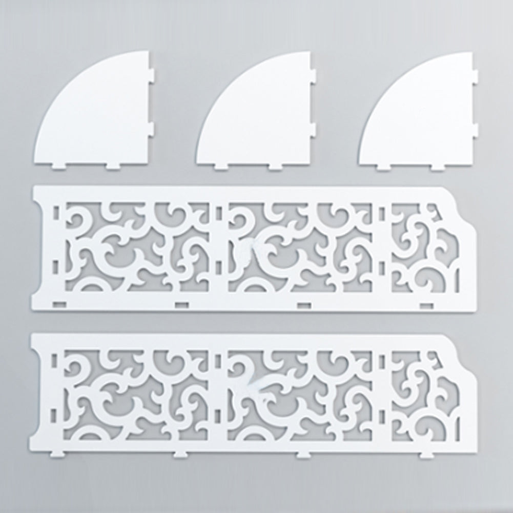 3 Tiers Corner Storage Rack Cabinet Shelf Storage For Bedroom Bathroom White