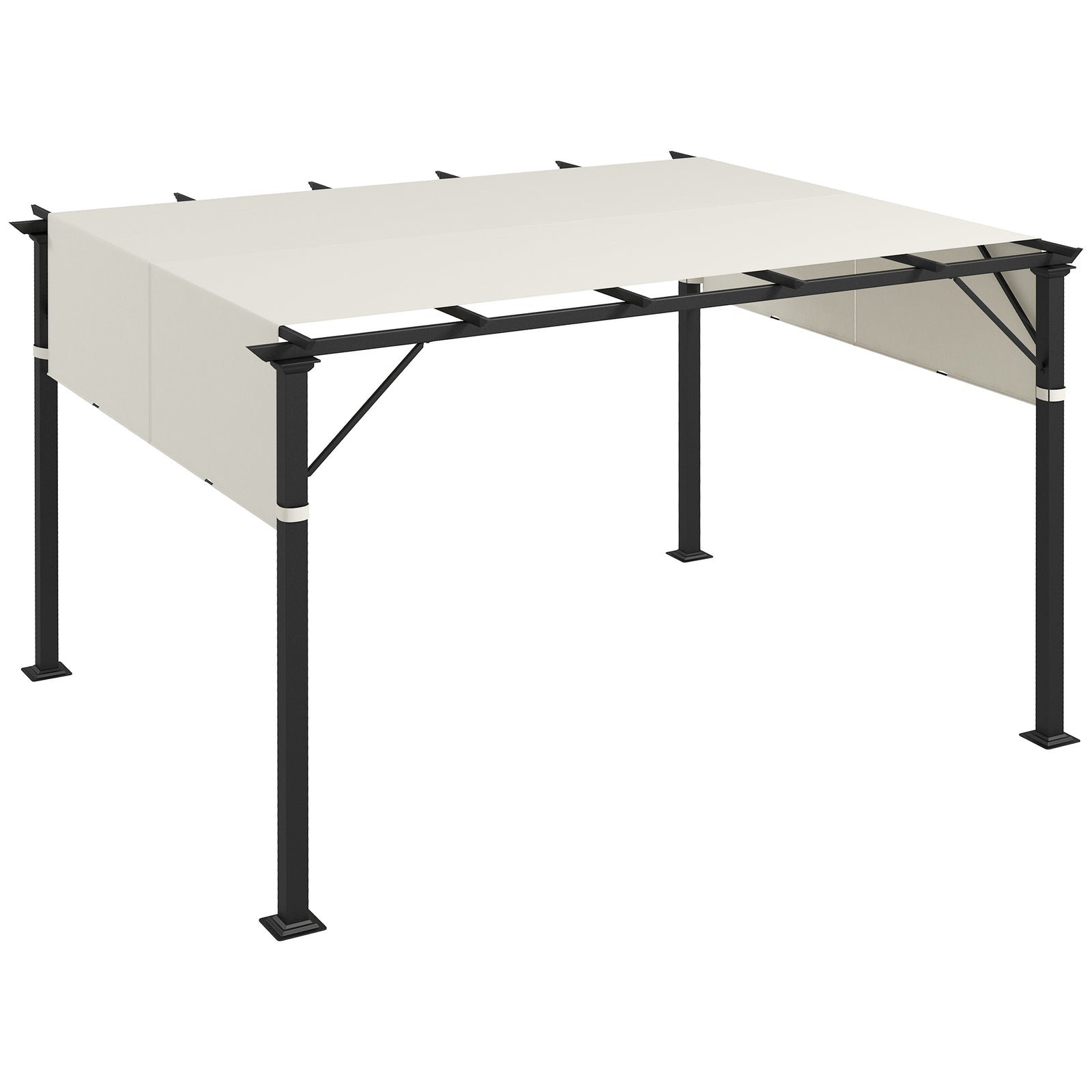 2 Pcs Pergola Replacement Canopy Cover, Uv Protection | Cream