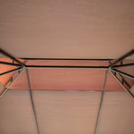 3 X 4m Aluminium Gazebo Marquee Canopy Pavilion Patio Garden | Coffee