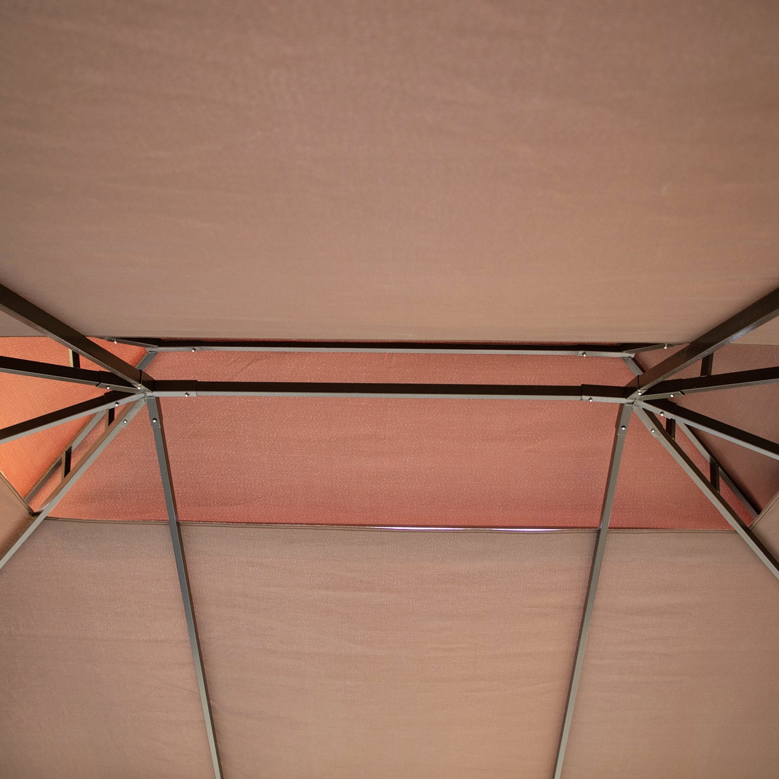 3 X 4m Aluminium Gazebo Marquee Canopy Pavilion Patio Garden | Coffee