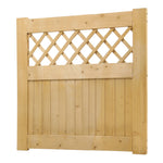 90cm W X 90/120/150/180cm H Diyspace Rhombus Garden Wood Fence Gate | 90cm