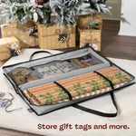 Wrapping Paper Storage Bag Dust Resistant Fabric Holder Grey