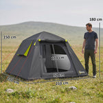2 Man Camping Tent 3000mm Waterproof | Grey