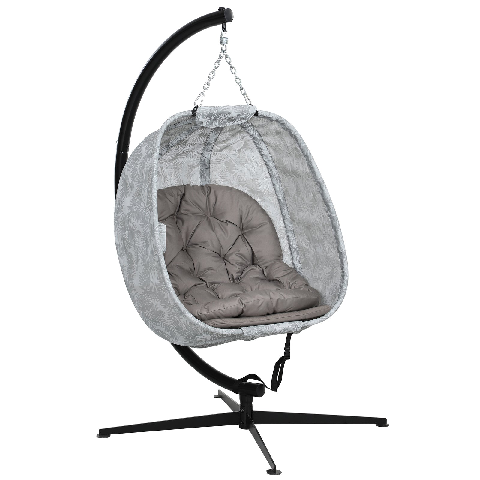 Hanging Egg Chair Outdoor Indoor Swing Chair, Folding Basket | Sand