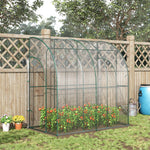 214x118x212cm Walk-in Lean-to Greenhouse