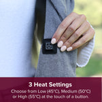 Heated Scarf with Heated Pockets and Rechargeable Battery Pack