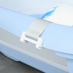 Foldable Baby Bathtub W/ Non-slip Support Legs, Cushion Pad | Blue
