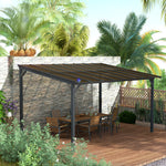 Pergola Kit Gazebo W/ Upf 50+ And Waterproof | Large | Dark Gray
