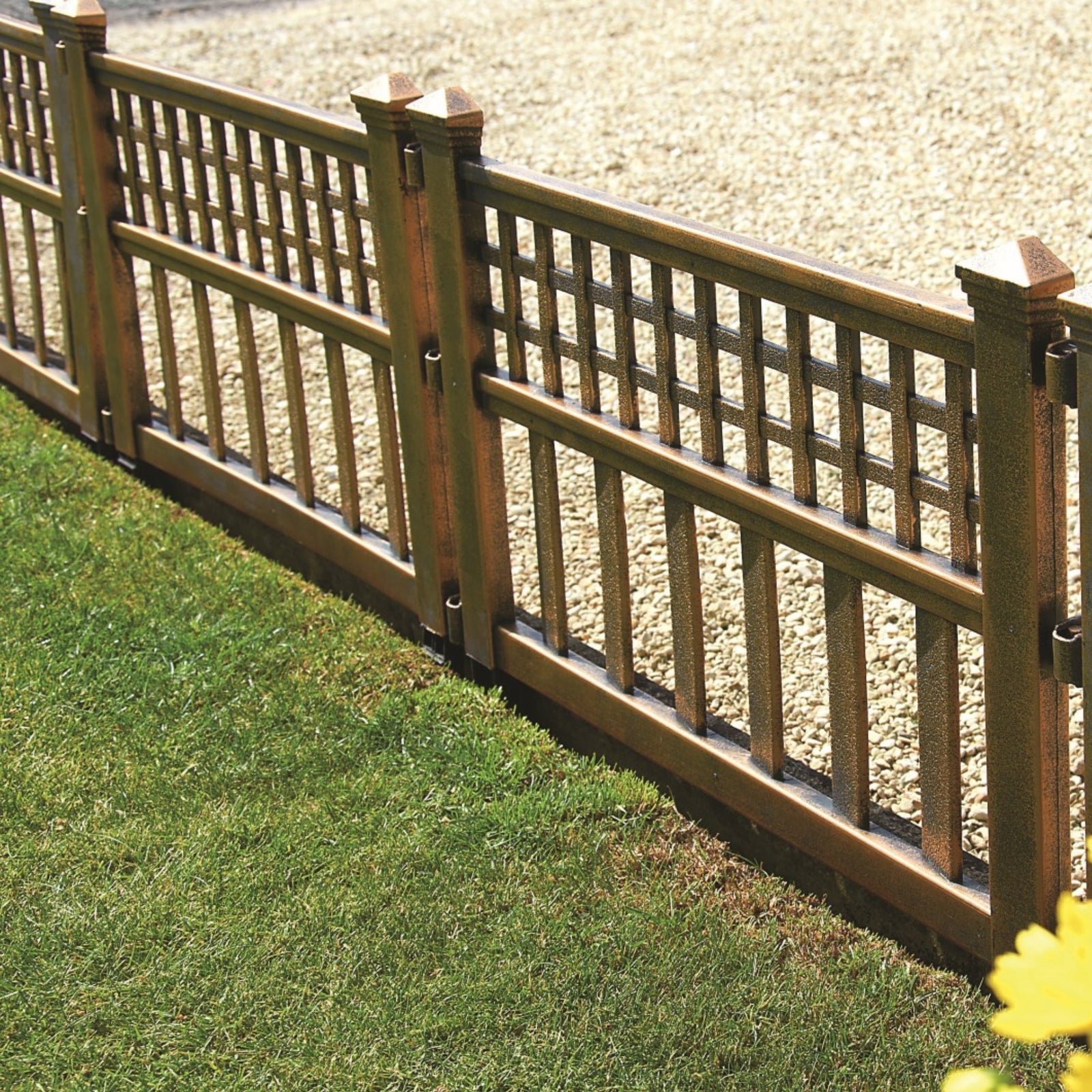 Bronze Finish Garden Border Fence Panels