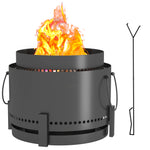 37cm Smokeless Fire Pit, Dark Grey