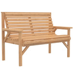 Wooden Garden Bench 2 Seater, Patio Bench For Indoor Outdoor | Natural