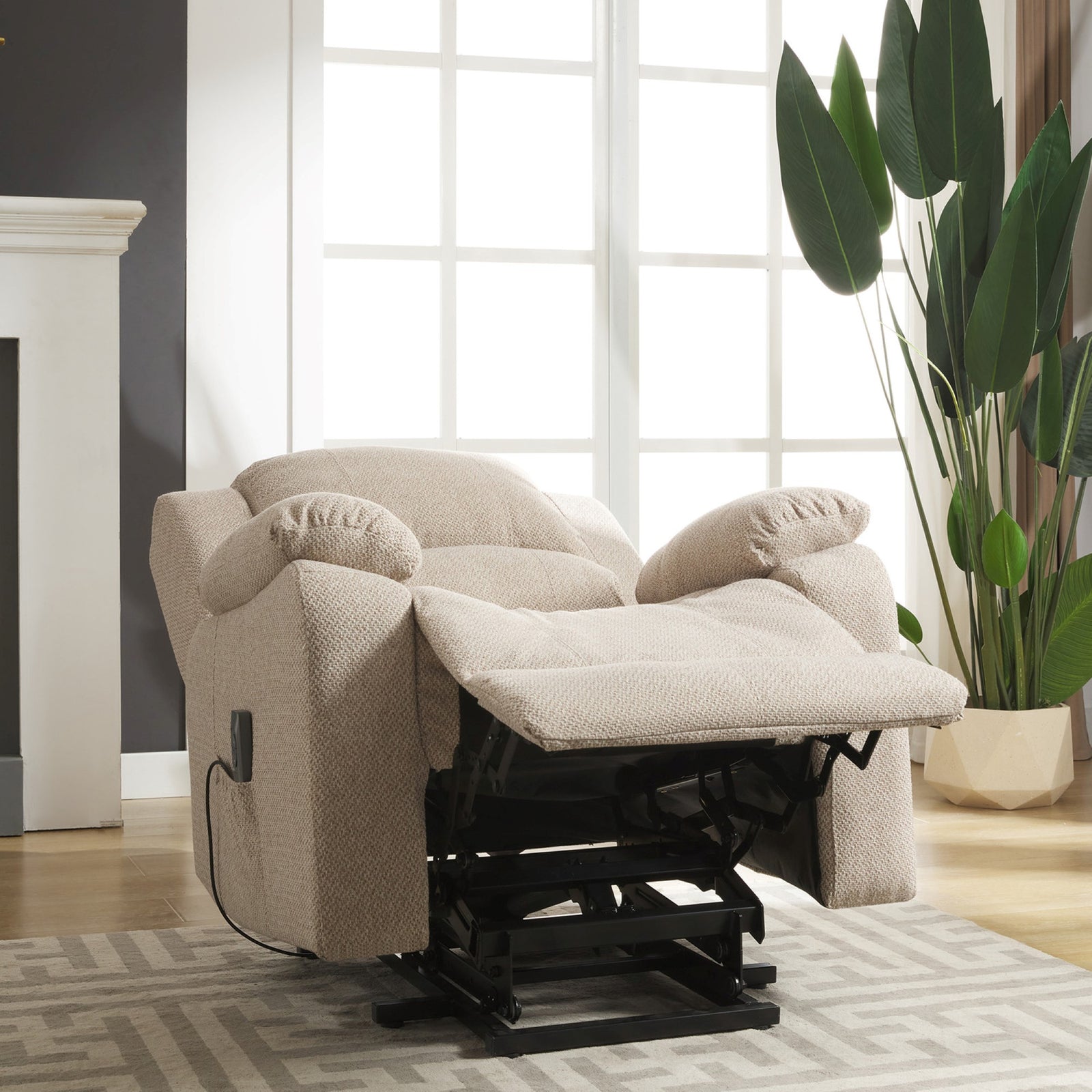 Marldon Electric Riser Recliner With Massage And Heat | Beige