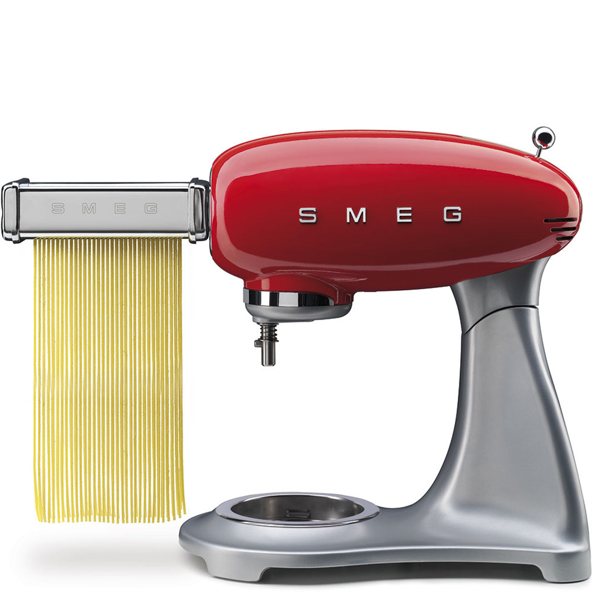 Smpc01 50's Retro Three Piece Pasta Roller And Cutter Set | Red