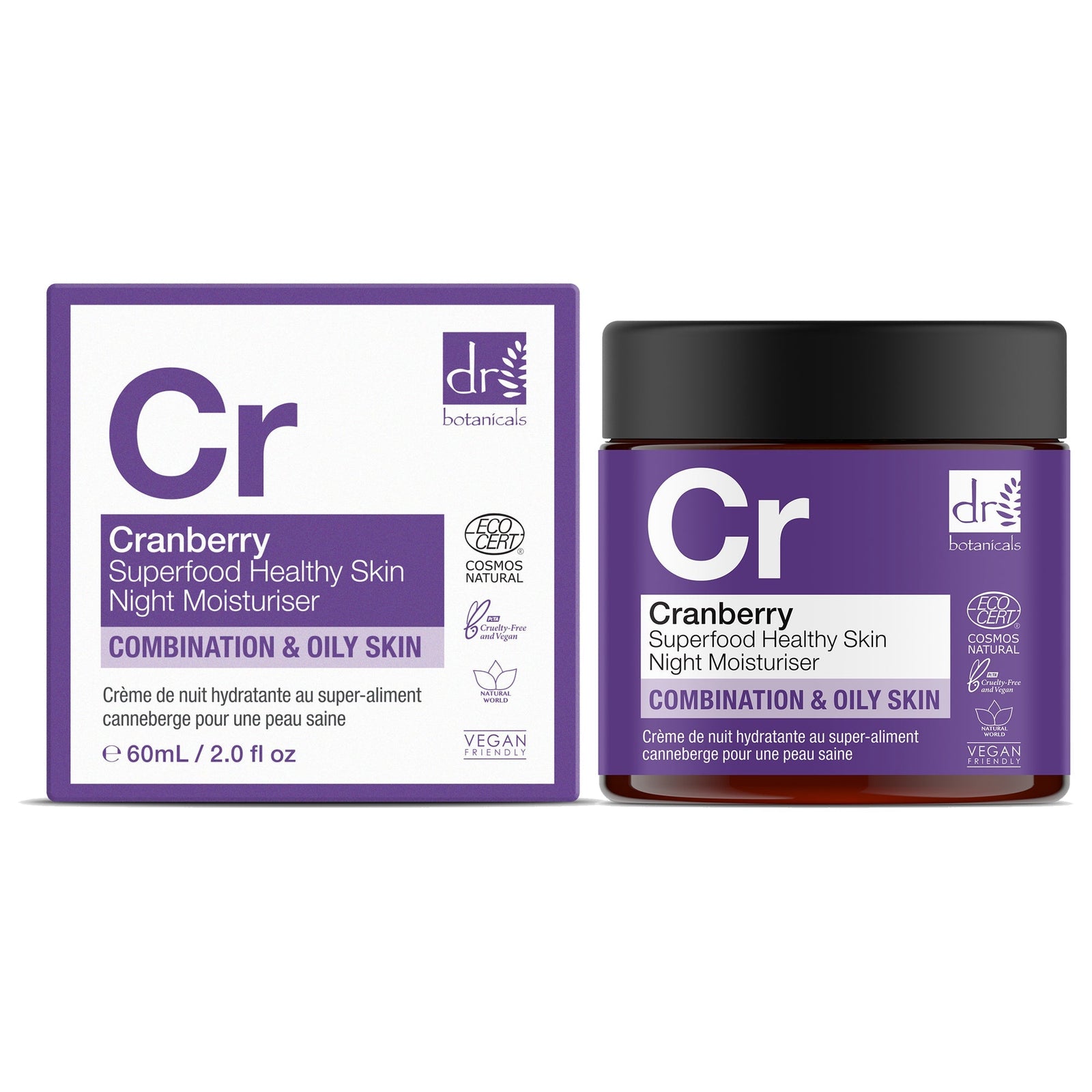 Cranberry Superfood Healthy Skin Night Moisturiser 60ml