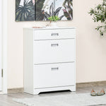 Tipping Shoe Cabinet Hall Organizer With Flip Drawers