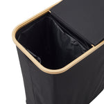 2 Compartments Laundry Basket With Lid