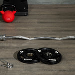 Olympic Weight Plates Tri-grip Barbell Weights Set - 5kg per plate | Black