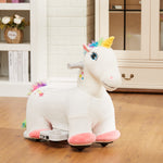 Aiyaplay 6v Electric Ride On Unicorn With Music Forward