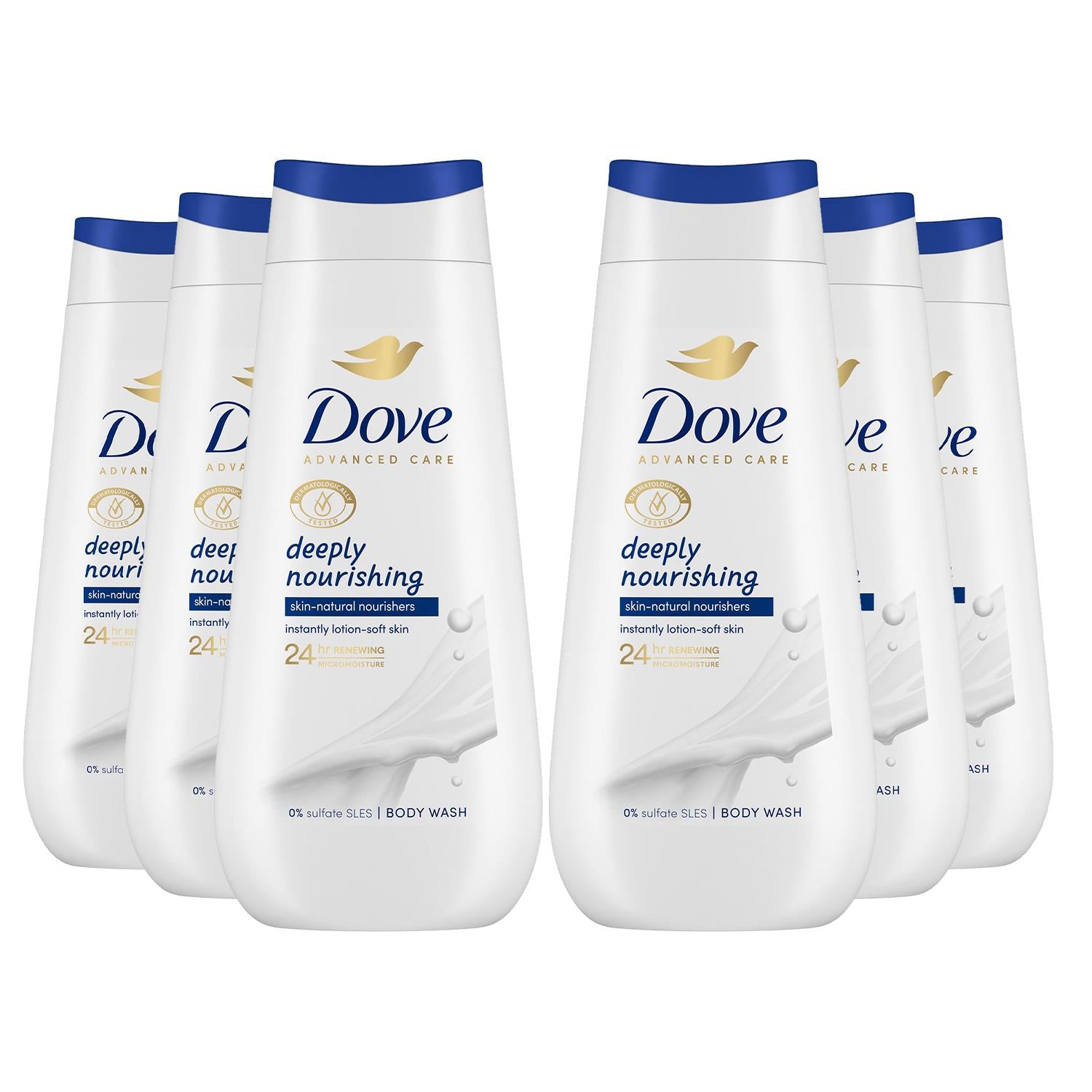 Advanced Care Bodywash Deeply Nourishing 24h Renewingmicromoisture, 6x225ml