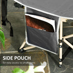 Single Person Folding Camping Cot Portable Camp Sleeping Bed | Gray