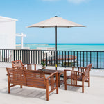 2m Parasol Patio Umbrella With 6 Ribs | Cream