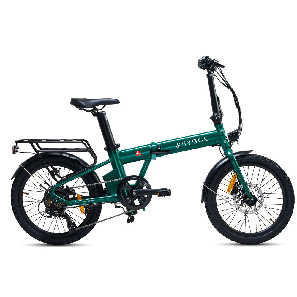Virum 2024 Electric Folding Bike Lightweight E-bike | British Racing Green | Green