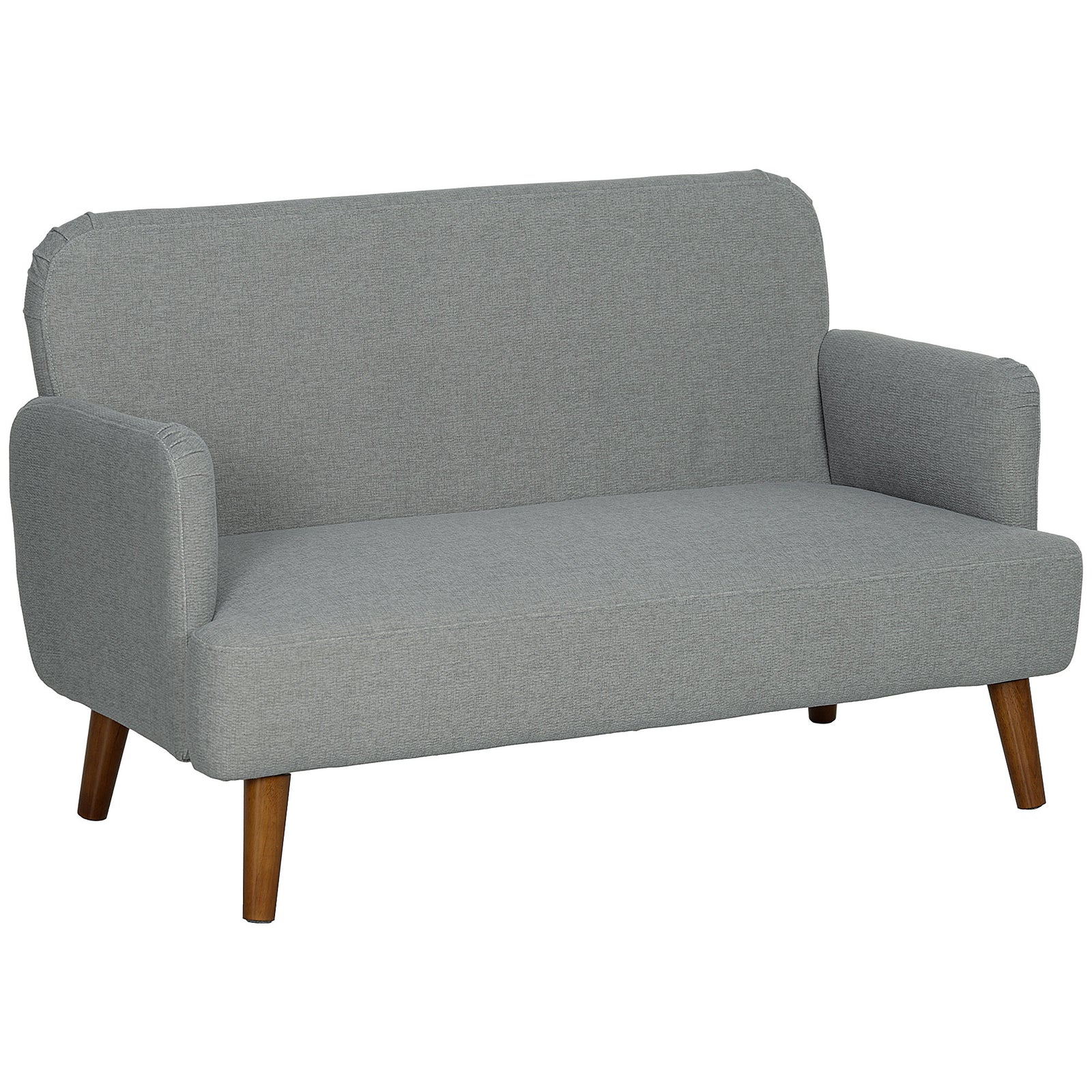 2 Seater Sofa With 21cm Thick Padding And Wood Legs | Grey