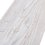 Pvc Wooden Self-adhesive Laminate Flooring Planks For Home Decor | Light Grey