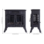 Freestanding Electric Fireplace Heater With Remote Control