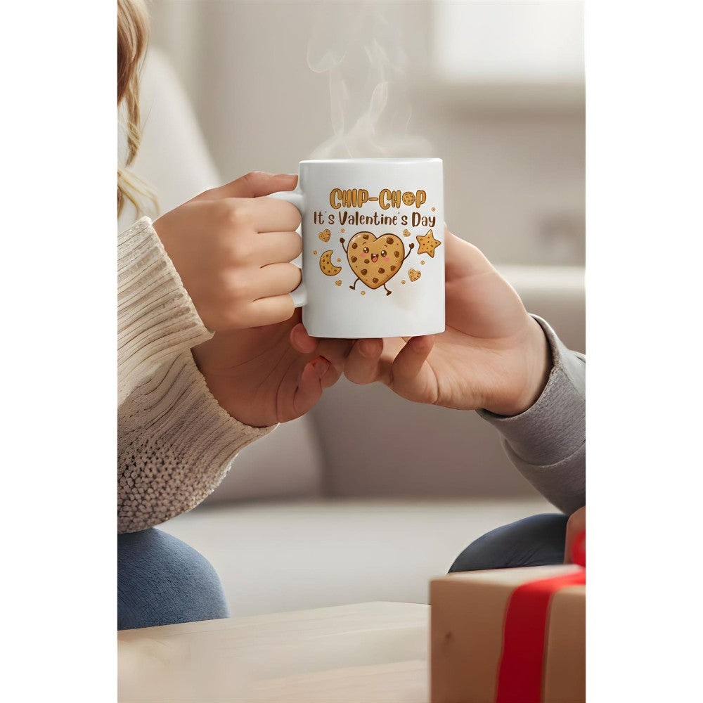 Dyzi It’s Valentine’s Day Chip-chop Printed Mug Valentine’s Day Gift