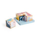 Woodland Cube Puzzle, 4 Pieces, 6 Animals