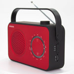 R-190 Portable Analogue Radio With Am/fm | Red