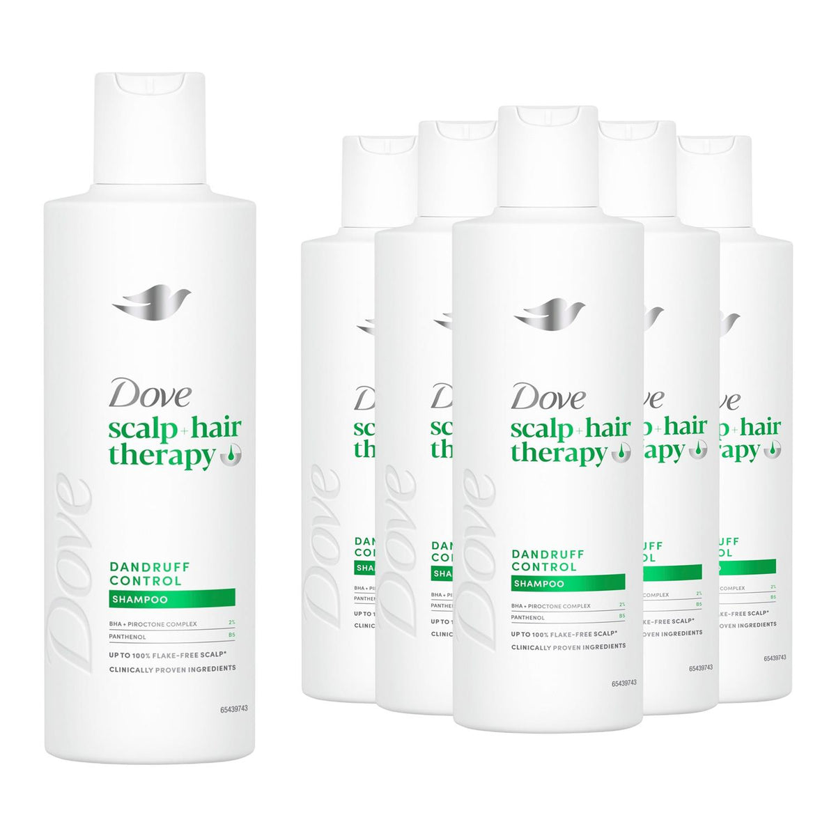 Scalp + Hair Therapy Dandruff Control Shampoo, Salicylic Acid 250ml | Set of 6